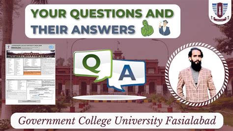 Q A All About Admission Procedure How To Upload Documents On GCUF