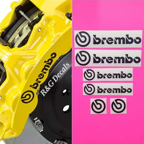 Amazon R G Brembo High Temp Brake Caliper Decals Stickers Set Of