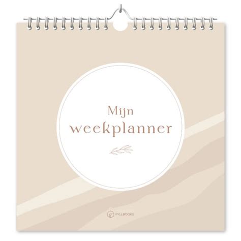 Fyllbooks Weekplanner Met Tijd A Kopen Invulboekjes Nl