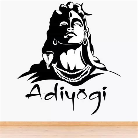 Decornowrdm Lord Shiva Adiyogi Diy Wall Stencil For Home Decor Stencil