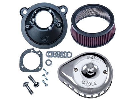 Mini Teardrop Air Cleaner Kit Chrome Fits Sportster Up With Efi