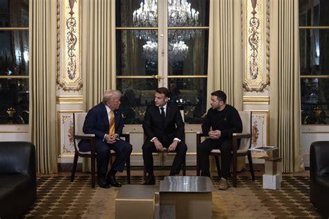 Guerra en Ucrania Emmanuel Macron se reunió con Donald Trump y