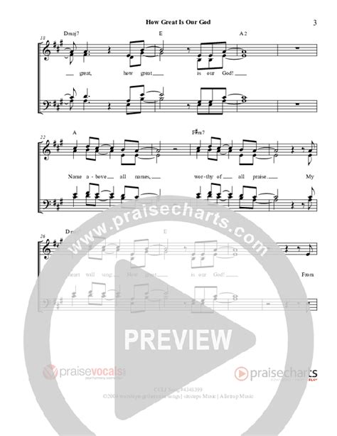 How Great Is Our God Sheet Music Pdf Praisevocals Praisecharts