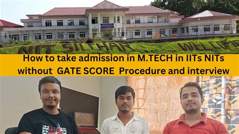 How To Take Admission In Mtech In Iits Nits Without Gateprocedure