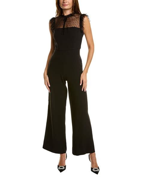 Julia Jordan Crepe Jumpsuit In Black Modesens