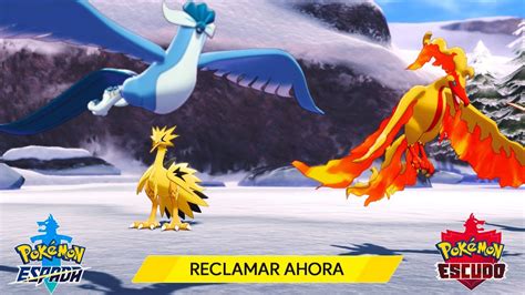 NUEVO EVENTO CONSIGUE AVES DE GALAR SHINY MOLTRES ZAPDOS Y ARTICUNO