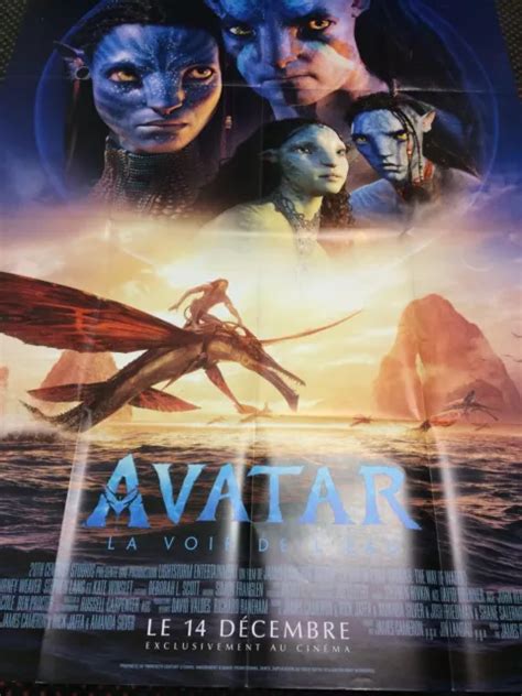 AFFICHE AVATAR 2 La voie de l eau Cinéma 120x160 cm EUR 42 00 PicClick FR