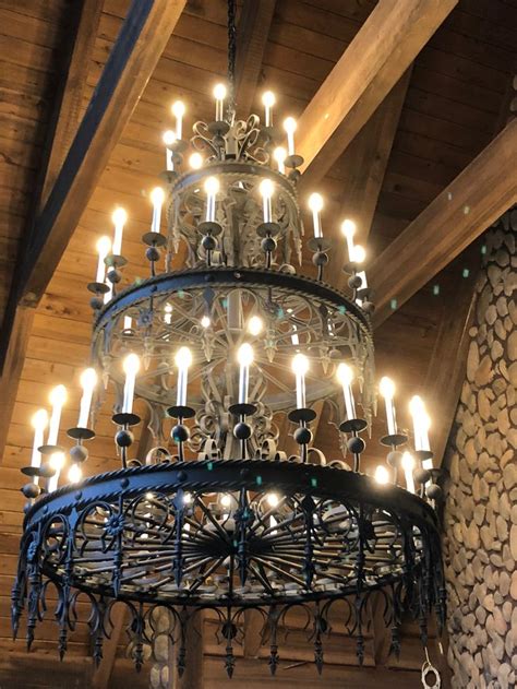 Hand Forged Large Chandelier Wrought Iron Chandeliers Iron