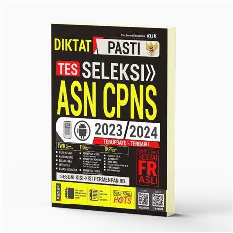 Jual Buku CPNS Diktat Pasti Tes Seleksi ASN CPNS 2023 2024 Cklik