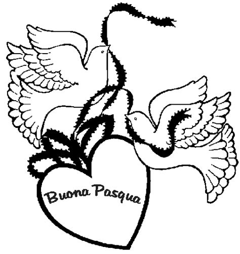 Colombe Buona Pasqua Da Colorare Disegno Di Pasqua Da Stampare E Da