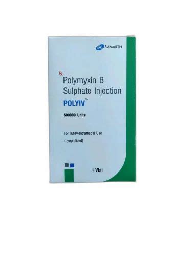 Polymyxin B For Injection Usp Units At Rs Vial