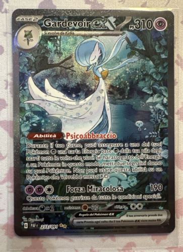 Gardevoir Ex Destino Di Paldea Ita Near Mint Pokemon Super Rara