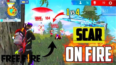 Scar Is On Fire 🔥24 Kills Solo Vs Squad Aggressive Gameplay 🥶