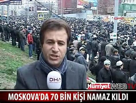 MOSKOVA DA 70 BİN KİŞİ NAMAZ KILDI Dailymotion Video