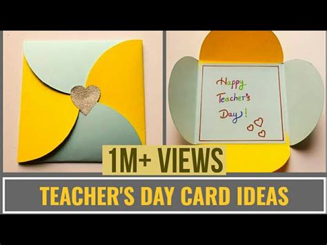 Easy Teacher's Day Card Making Idea | DIY Teachers Day Cards #Teachersdaycard | DIY Gift ...