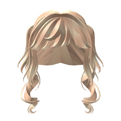 Cutesy Adorable Swirly Curly Pigtails In Blonde S Code Price RblxTrade