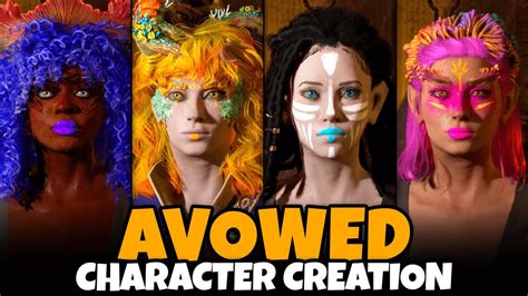 Avowed Female Character Creation Full Customization All Godlike