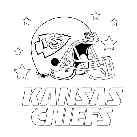 NFL Stencils - 10 Free PDF Printables | Printablee | Football coloring ...