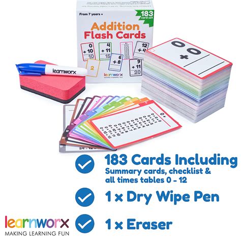 Flashcards Math Matiques Pour Enfants Apprendre Addition Soustraction