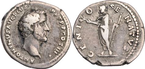 R Mische Kaiserzeit Denar N Chr Antoninus Pius Kopf Genio