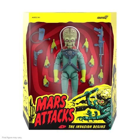 7月 美版 Super7 星戰毀滅者 終極系列 7吋 火星人 Mars Attacks 大腦戰損 外星人 Martian 露天市集 全