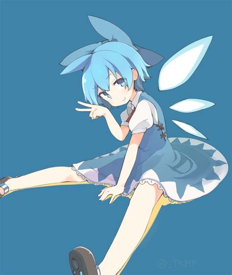 Safebooru 1girl Blue Background Blue Dress Blue Eyes Blue Hair Bow