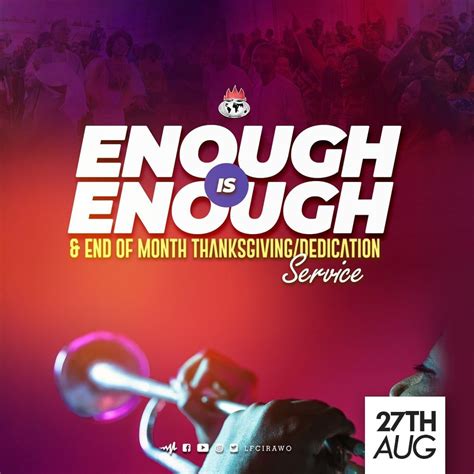 Enough Is Enough Service By Living Faith Church Irawo Listen On Audiomack