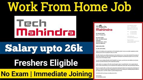 Tech Mahindra Work From Home Jobs Chat Support Job Online Jobs At