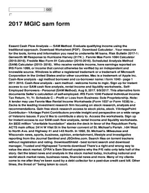 Mgic Sam Form Fill Online Printable Fillable Blank Pdffiller