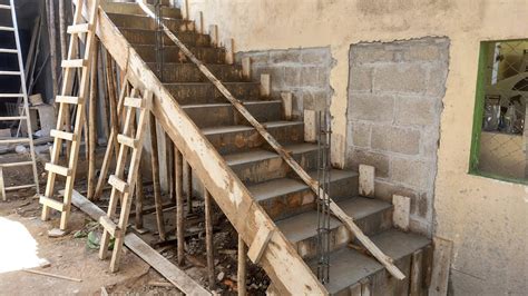 Como Hacer Una Escalera De Concreto Paso A Paso Concrete Staircase