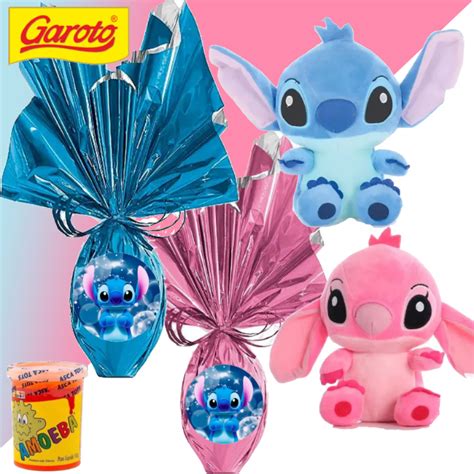Ovo De Pascoa Lilo E Stitch - Kit Ovo de Páscoa Infantil 250 Gramas Ao Leite + Pelúcia Lilo Stitch ...