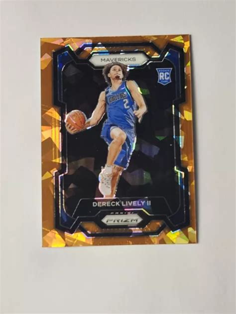 Dereck Lively Ii Pallacanestro Panini Prizm Arancione Ghiaccio