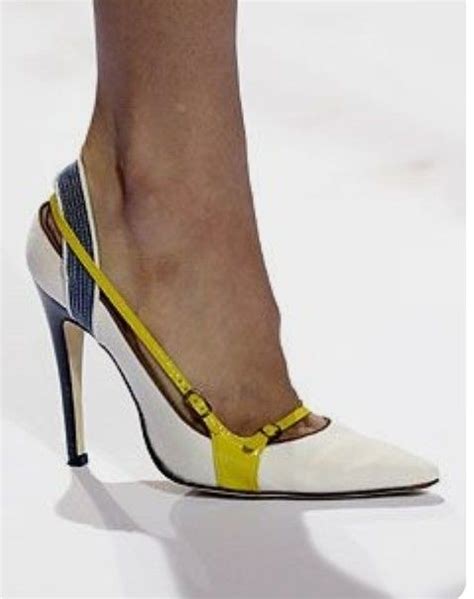 Spring Summer Pump In White With Bright Accents Ugly Shoes Hot Shoes