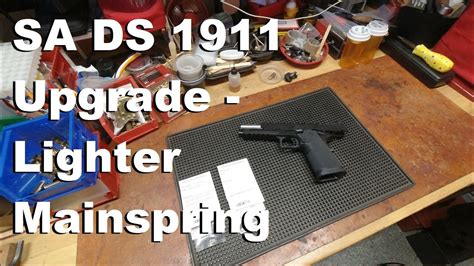 Springfield Armory DS 1911 Upgrade Lighter Mainspring YouTube