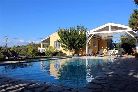 A Relaxing Evening At The Private Pool Of Villa Diana In Corfu Corfu