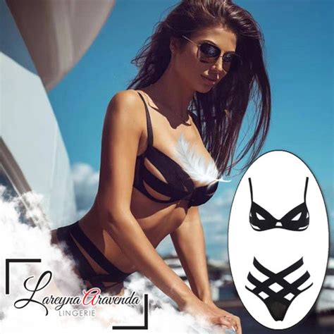 Jual Lareyna Aravenda Set Lingerie All Size Costume Bikini Two Pieces