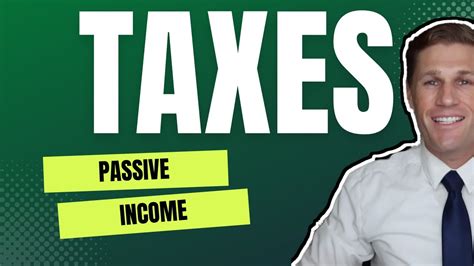 How Is Passive Income Taxed Youtube