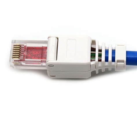 Cheap No Crimp POE Connectors Ethernet Cable Tool Less CAT6 Crystal