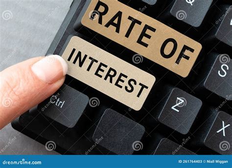 sign displaying rate  interest word  percentage computed