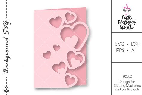 Valentine's Day Greeting Card SVG cut file