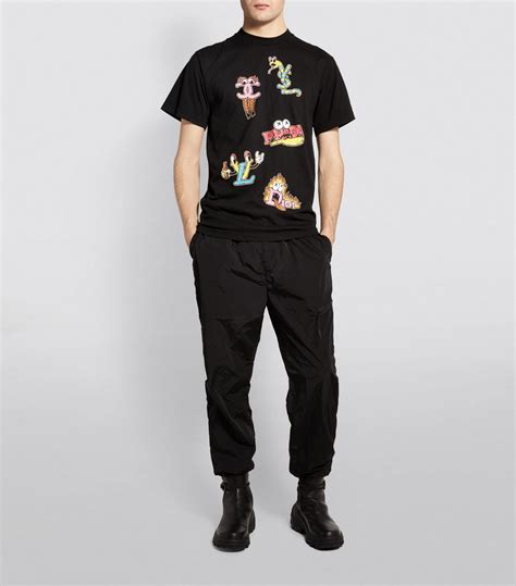 Mens Domrebel Black Luxury Brands T Shirt Harrods Uk