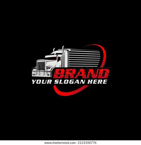 Semi Truck Trailer Logo Template Stock Vector (Royalty Free) 2123100776 | Shutterstock