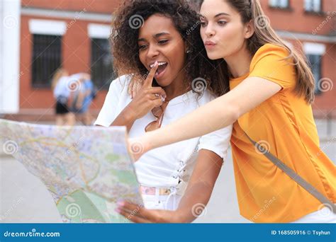 Photo Of Two Girls Enjoying Sightseeing Outdoor Beautiful Female