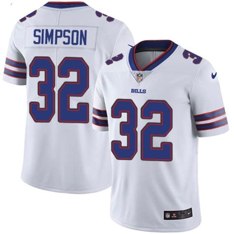 Big & Tall Nike O. J. Simpson Buffalo Bills Men's Limited White Jersey