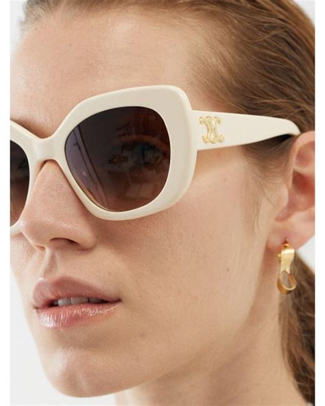 Celine Triomphe Square Acetate Sunglasses Lyst