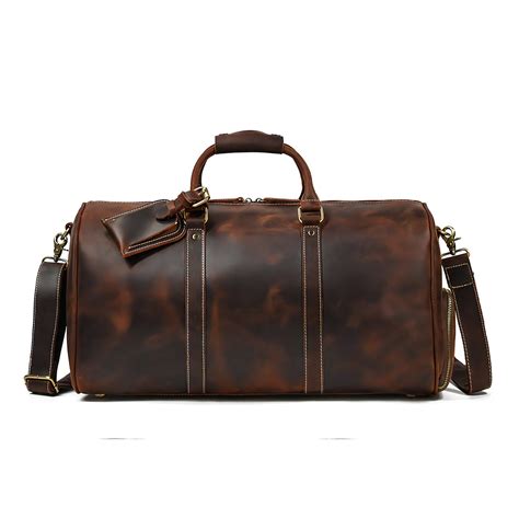 Sac De Voyage Cuir Marron Cuir Aviateur