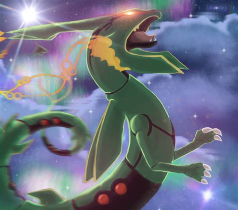 Mega Rayquaza By Wraithwolves On Deviantart