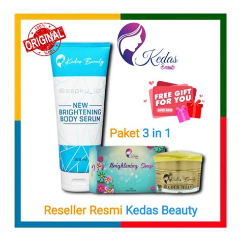 Jual Kedas Beauty Paket In Original Bpom Gold Jelly Sabun Body