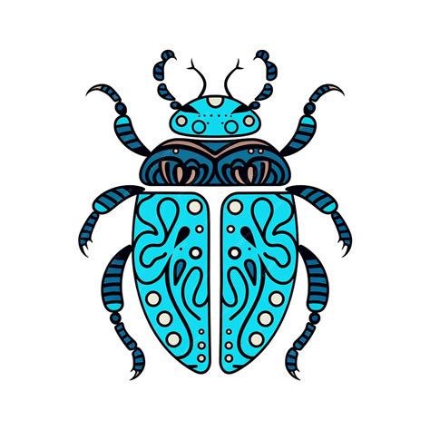 Premium Ai Image Blue Death Feigning Beetle Cute Kawaii Cute Angel