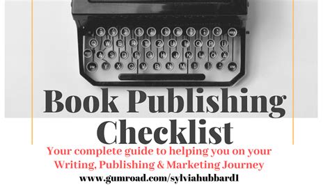 Book Writing Publishing Marketing Digital Only Checklist